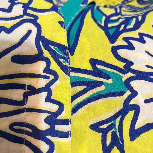 Island Republic Floral sleeveless blouse with cute tie, size XL - Picture 14 of 14